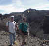 Chris and I in front of the crater.